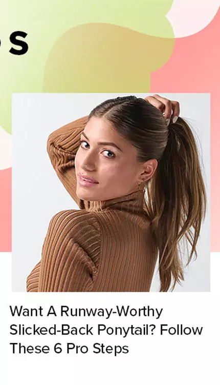 Slicked-back ponytail tutorial