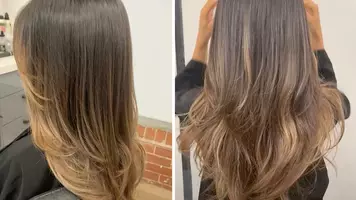 A partial balayage is a low-maintenance way to infuse brightness into your mane