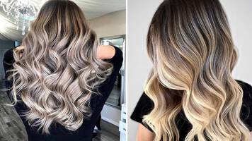 photo of women with blonde balayage technique