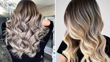 photo of women with blonde balayage technique
