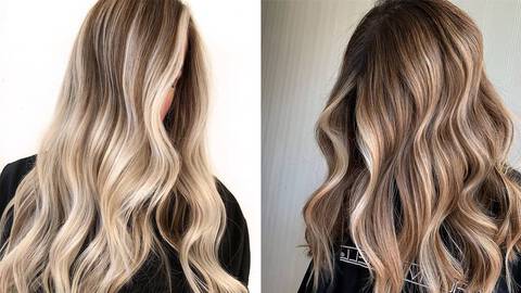 photo of women with midlights hair technique