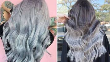 woman with long grey hair
