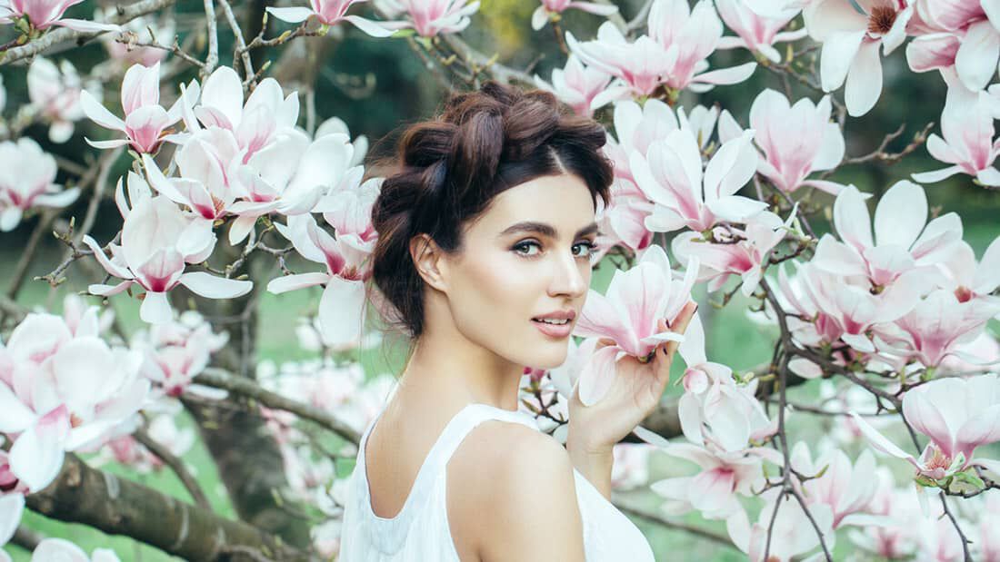 photo of woman with halo braid hairstyle