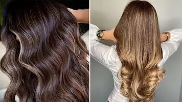 Women with voluminous hair