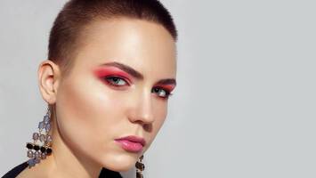 photo of woman with buzz cut haircut