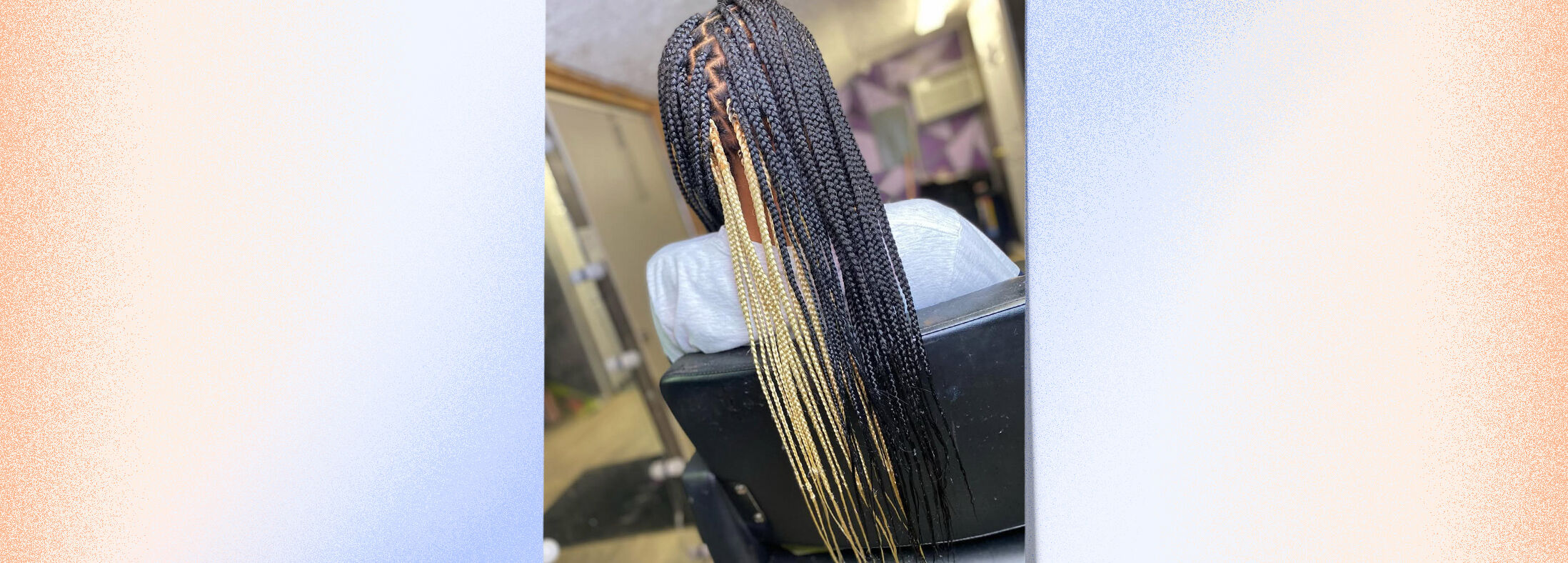 A playful twist on box braids