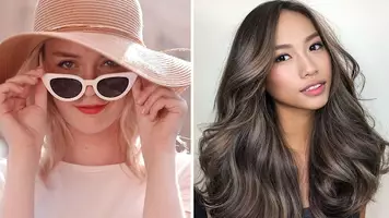 Two women with voluminous hair