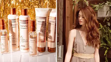 Mizani Thermasmooth Products and Woman with Smooth Hair