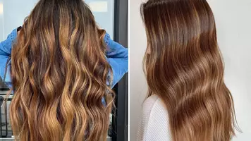 photo of women with fall bronze hair colors