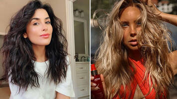 photo of women with beach waves hair styles