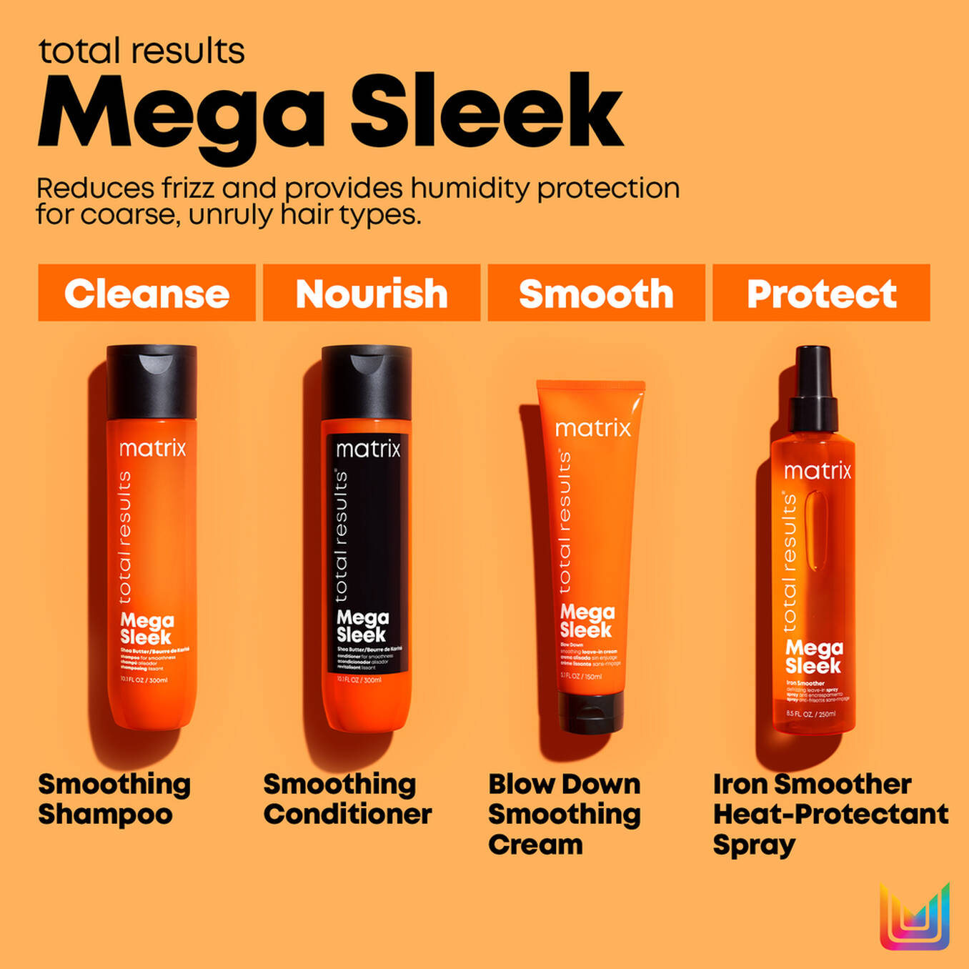 Matrix Mega Sleek Smoothing Conditioner | Hair.com