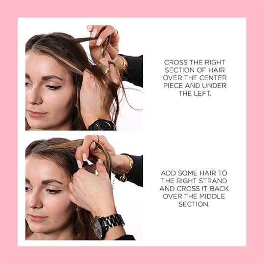 how to style a waterfall braid
