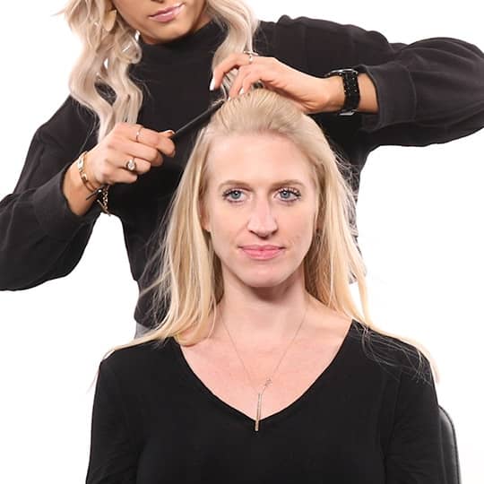 half-up double dutch braid