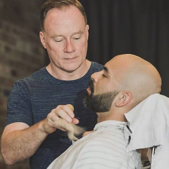 photo of clean shaven haircut