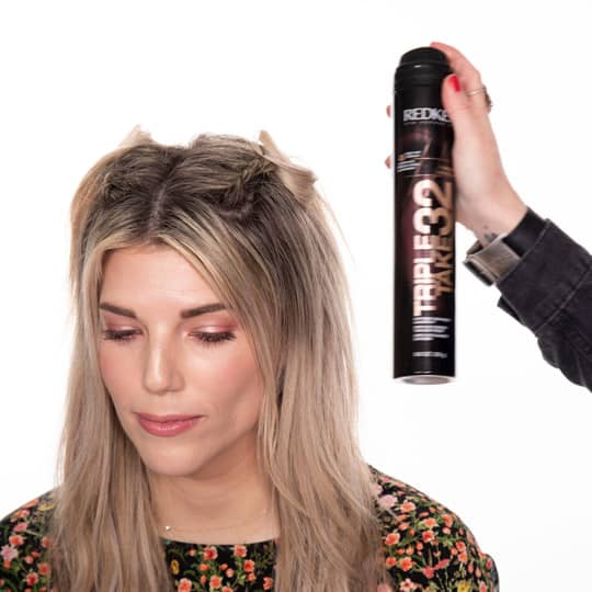 Festival braided space buns tutorial