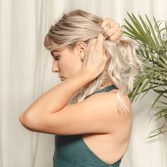 gym braided pigtails