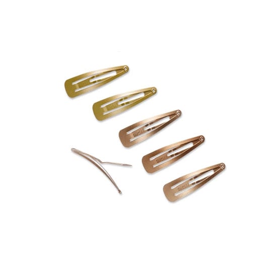 set of blonde hair barrettes