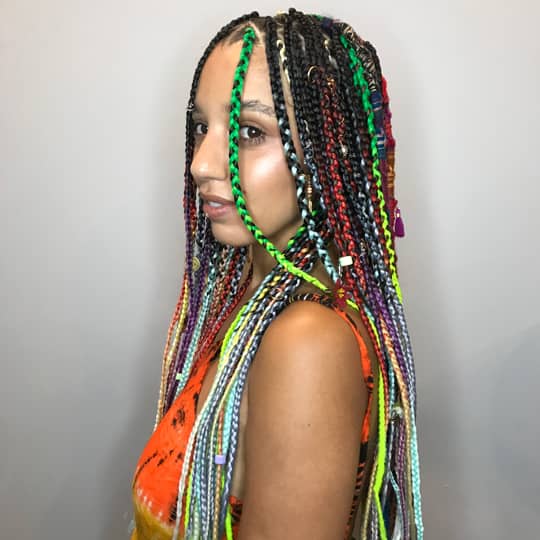 Different types of box braids discount