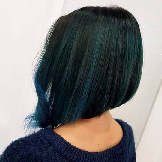 woman with an A-Line bob hairstyle 