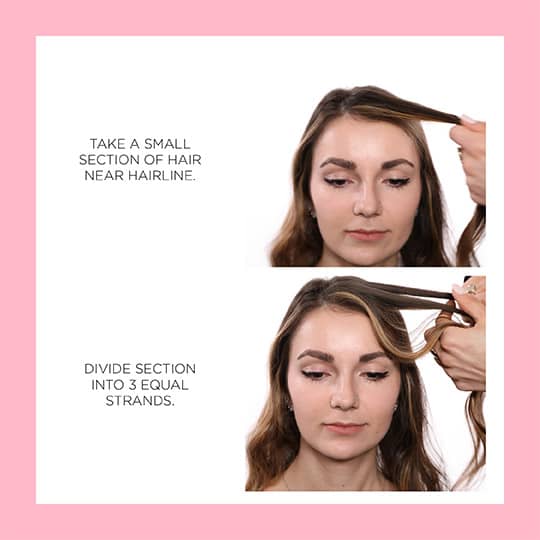 how to style a waterfall braid