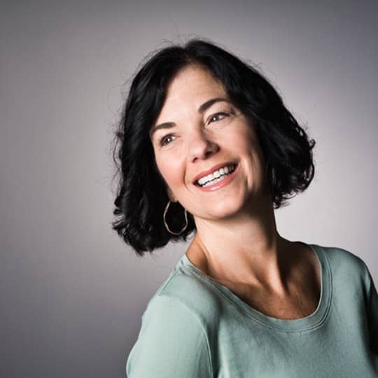 Woman over 50 with a textured bob hairstyle