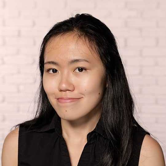 asian woman showing hairline
