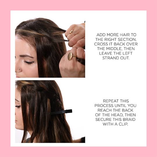 how to style a waterfall braid