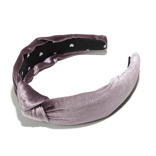 photo of velvet knotted headband