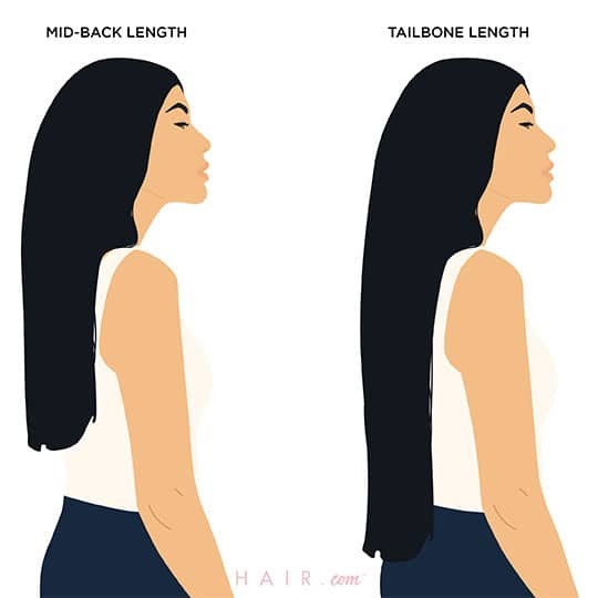 Long Hair Length Chart