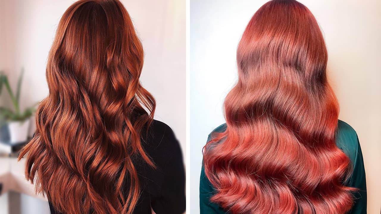 Red shop hair products