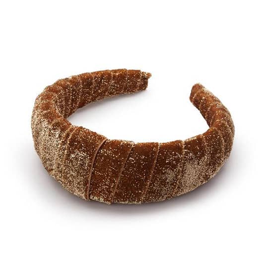 photo of metallic padded headband