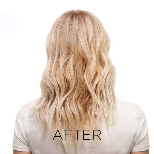 after shot of woman who used matrix so silver