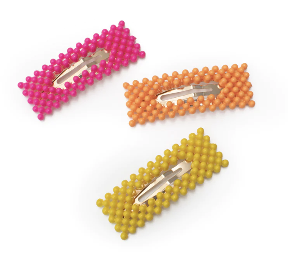 Pastel Snap Hair Clip Set - 3 Pack