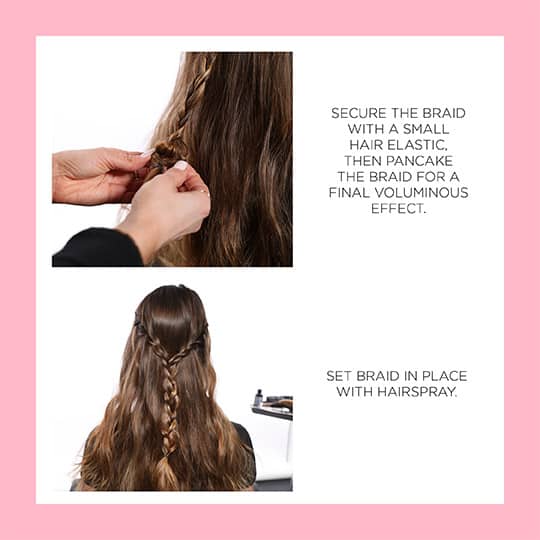 how to style a waterfall braid