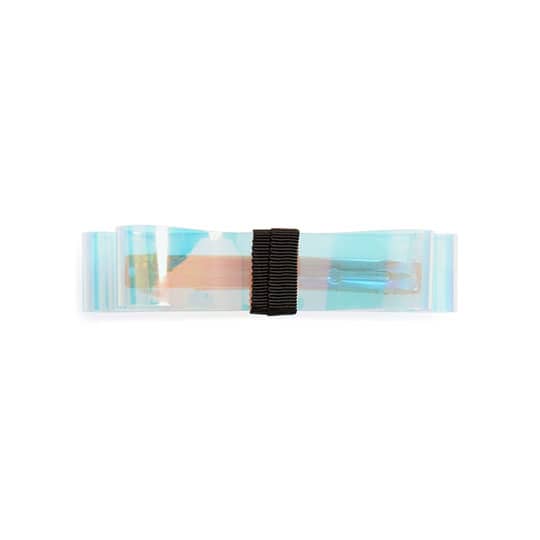 transparent rainbow hair barrette
