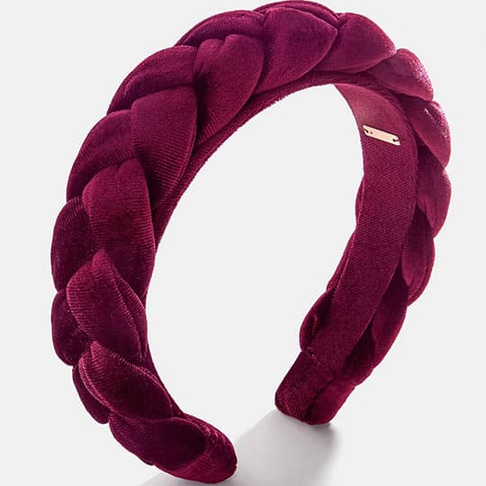 photo of magenta padded headband