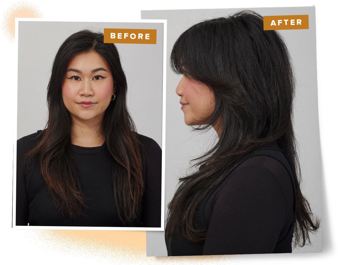 subtler take on the classic shag, the hush cut