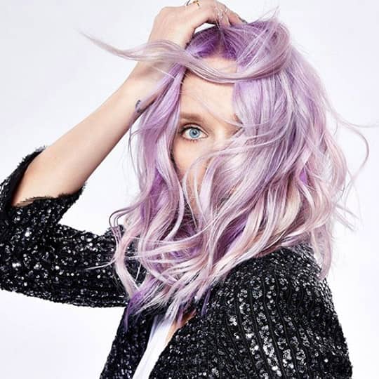 pastel purple hair ombre