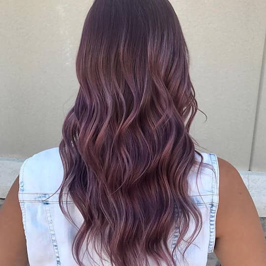 Beige purple balayage  Beige hair Black hair balayage Korean hair color