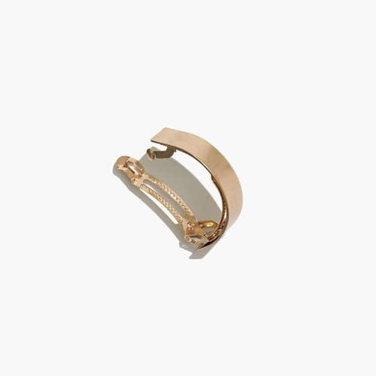 gold hair barrette for ponytail