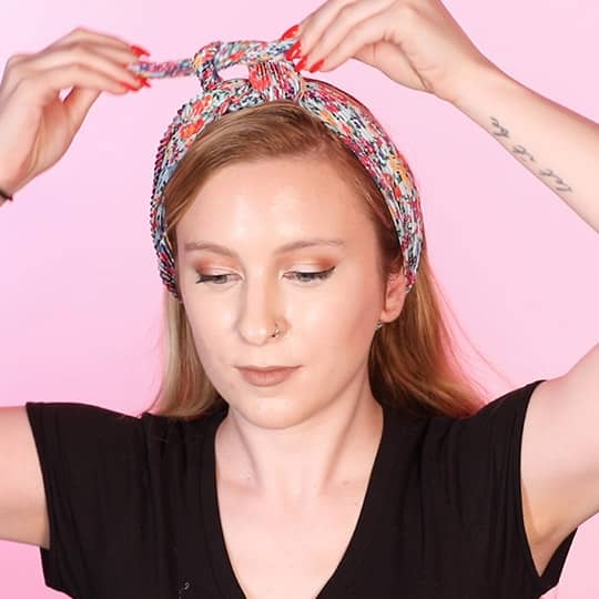 ways to wear hair scarf