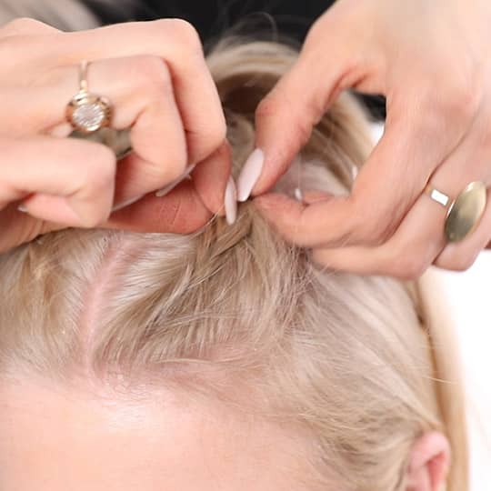 half-up double dutch braid
