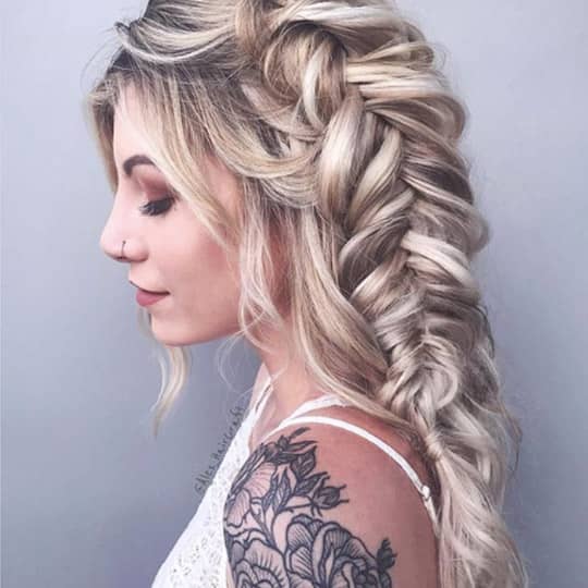 ash blonde hair