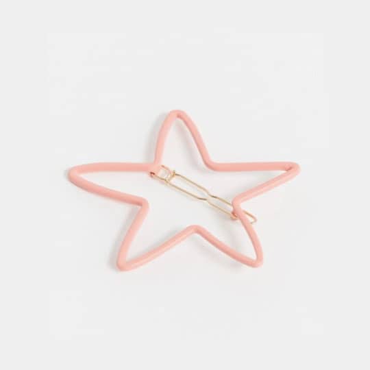 pink seashell hair clip