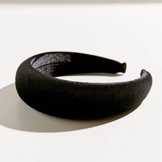 photo of black padded headband 