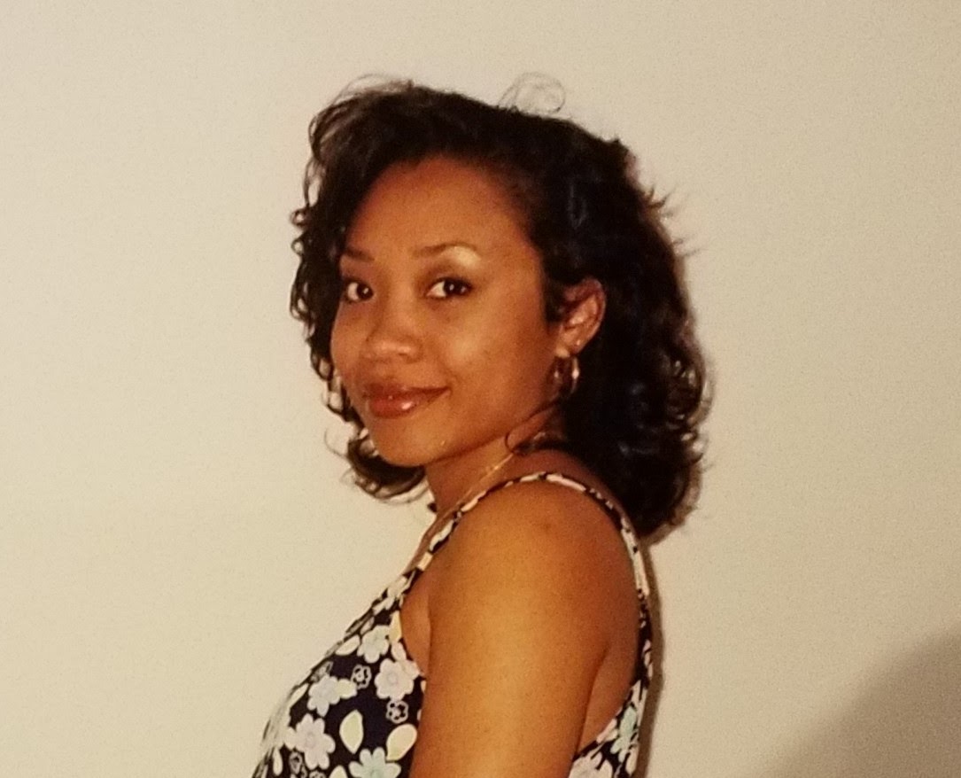 author Del Sandeen with relaxed hair