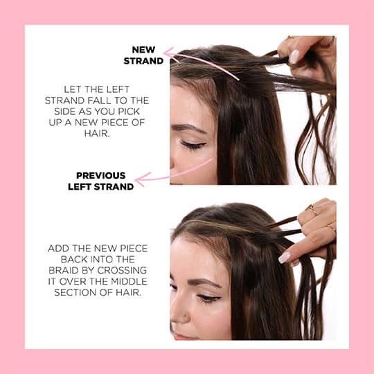 how to style a waterfall braid