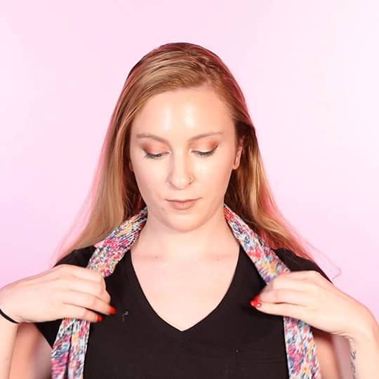 ways to wear hair scarf