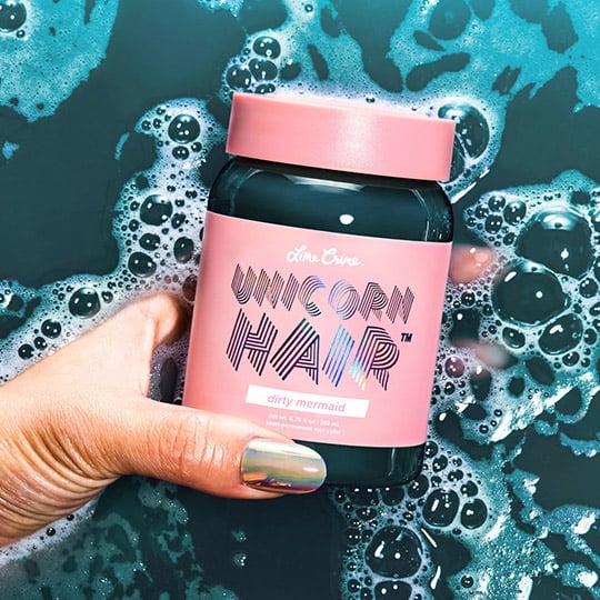 photo of unicorn hair temporary hair dye