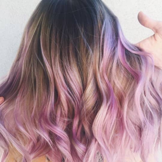 pastel purple lavender hair color ideas